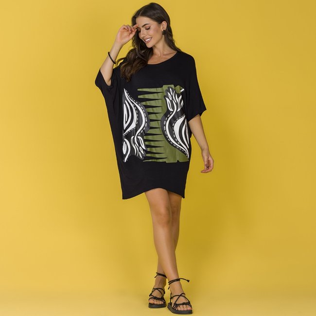 Vestido Amplo Manga Curta SP0661BQ