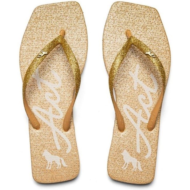 Chinelo Glitter com Logo ACT Feminino