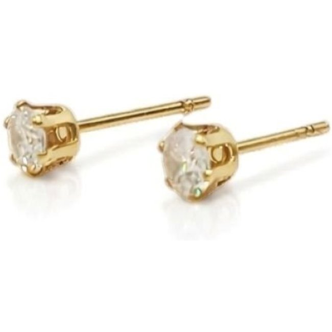 Brinco Ponto de Luz Banhado a Ouro 18k