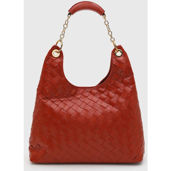 Bolsa Feminina Arezzo West Trançada Caramelo
