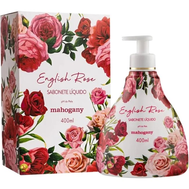 Mahogany Sabonete Liquido English Rose 400Ml