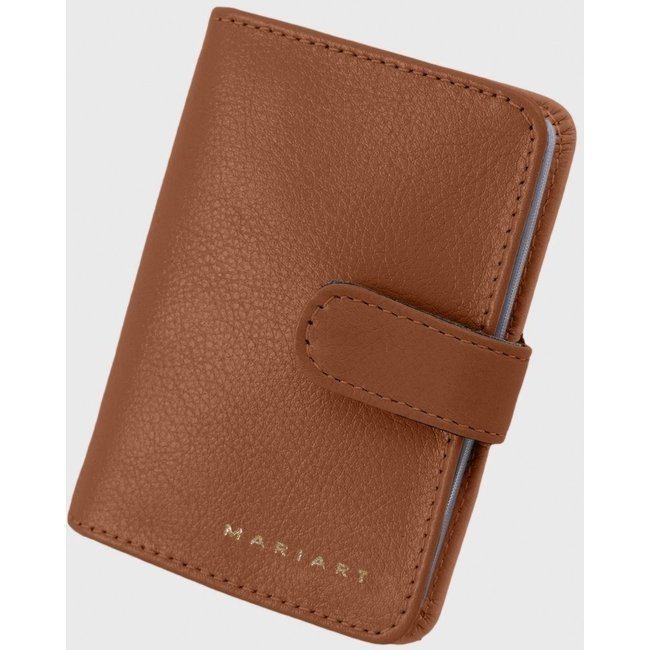 Carteira de Couro Mariart 90F Camel