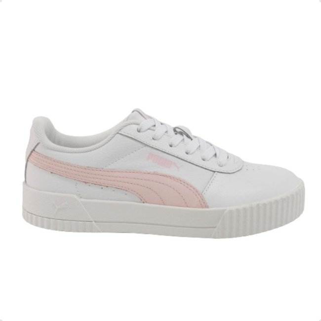 Tênis Casual Feminino Puma Carina L Bdp Branco E Rosa