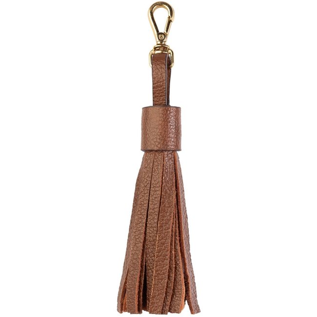 Chaveiro Andrea Vinci Tassel Franja Em Couro - Whisky