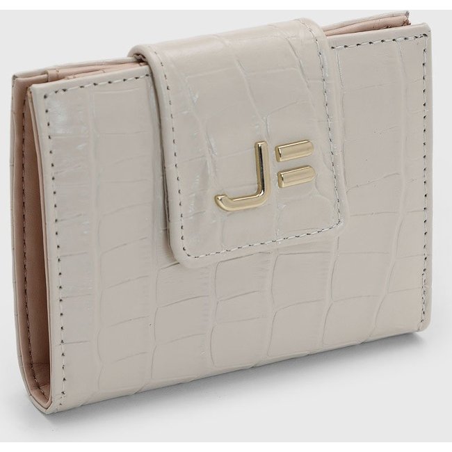 Carteira Feminina Jorge Bischoff Croco Bege