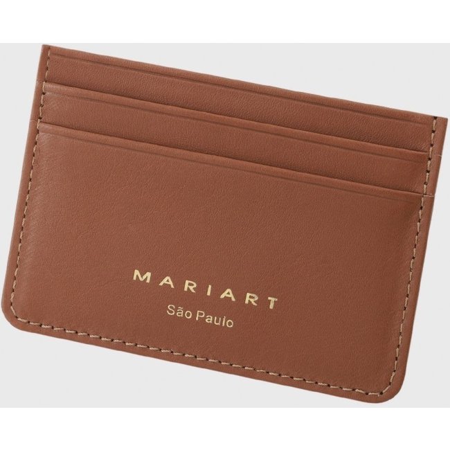 Porta-Cartão Couro Mariart Babaçu Camel