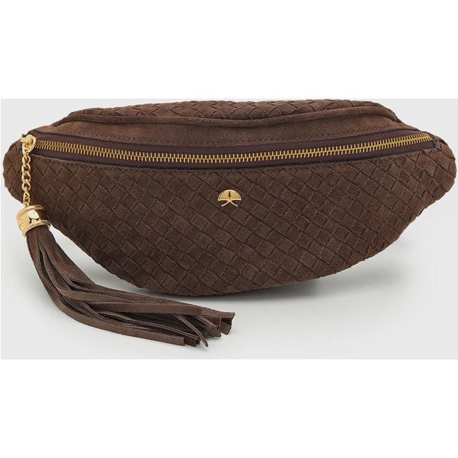 Bolsa Feminina Luiza Barcelos Pequena Textura Marrom