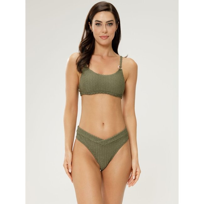 Conjunto Biquíni M'lev Top Verde Militar