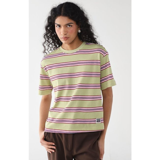 Camiseta Feminina Hering Listrada Verde