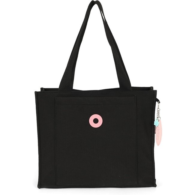Infantil - Bolsa Tote Média Juvenil de Ombro Luara Up4you Preto