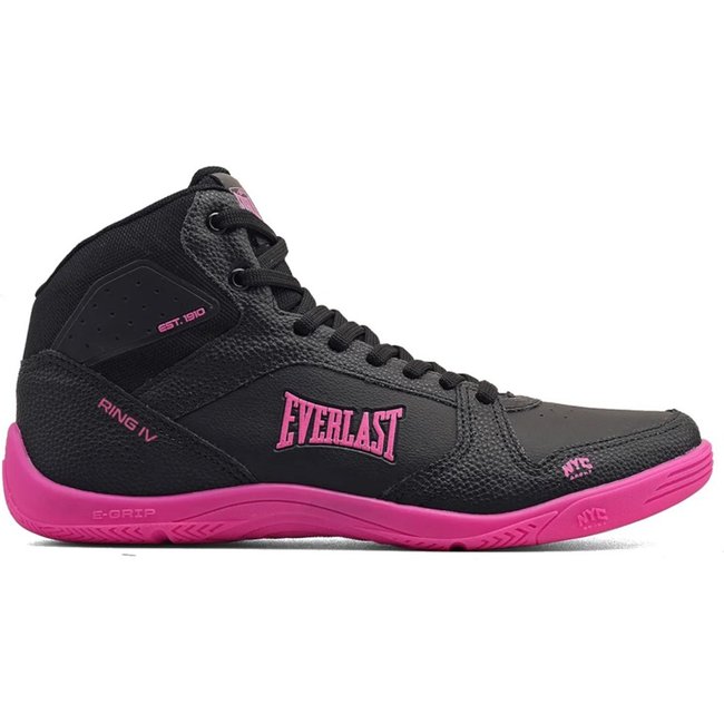 Tênis Everlast Ring 4 Preto e Rosa Feminino