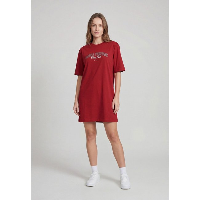 Vestido Feminino Lança Perfume Decote Redondo Vermelho