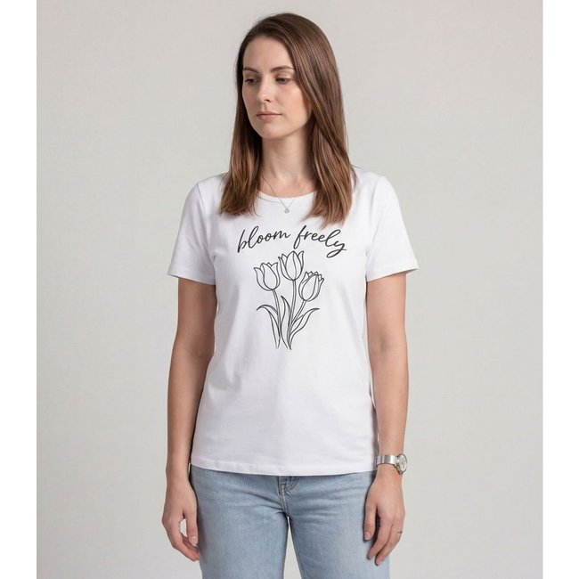Blusa Feminina em Malha Visco Infinita Cor Branco