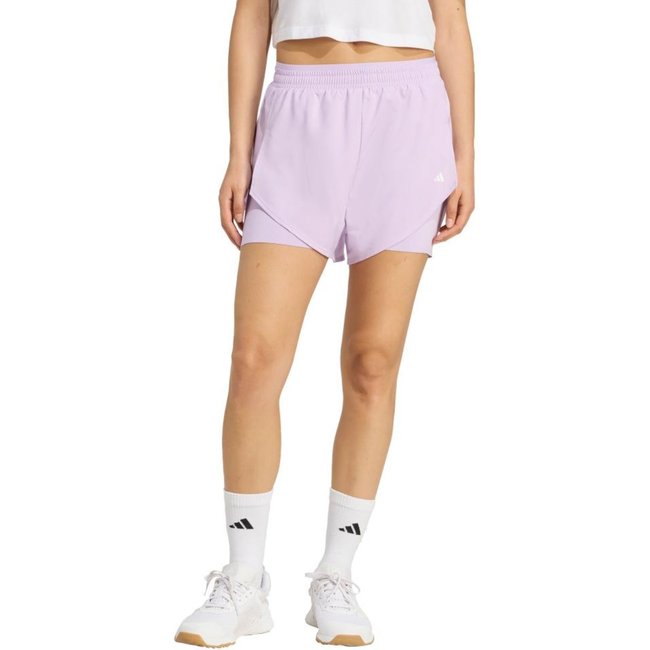 Shorts 2 em 1 Designed for Training adidas Performance Roxo
