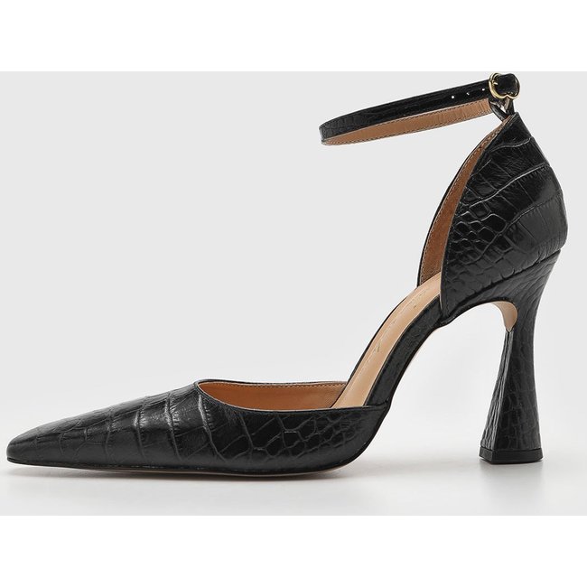 Scarpin Feminino Luiza Barcelos Textura Croco Preto