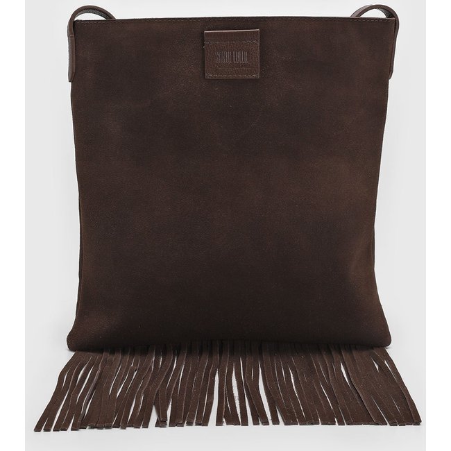 Bolsa Feminina Santa Lolla Franjas Marrom