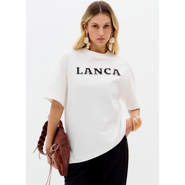 T-shirt Oversized De Mangas Curtas Lança Perfume