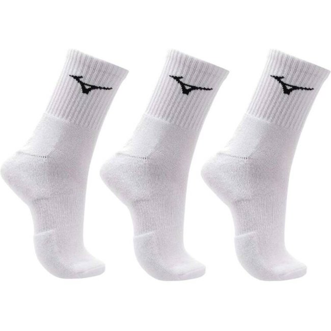 Meia Mizuno Cano Médio Prime Kit 3 pares - Feminina