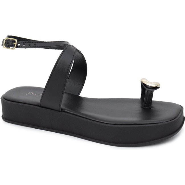 Sandália Anel de Dedo Preto Tamanco Flor de Griffe Rasteira Papete Solado Anatômico Confort Elegante Salto