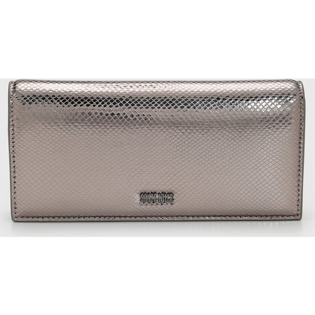 Bolsa Feminina Santa Lolla Texturizada Metalizada Grafite
