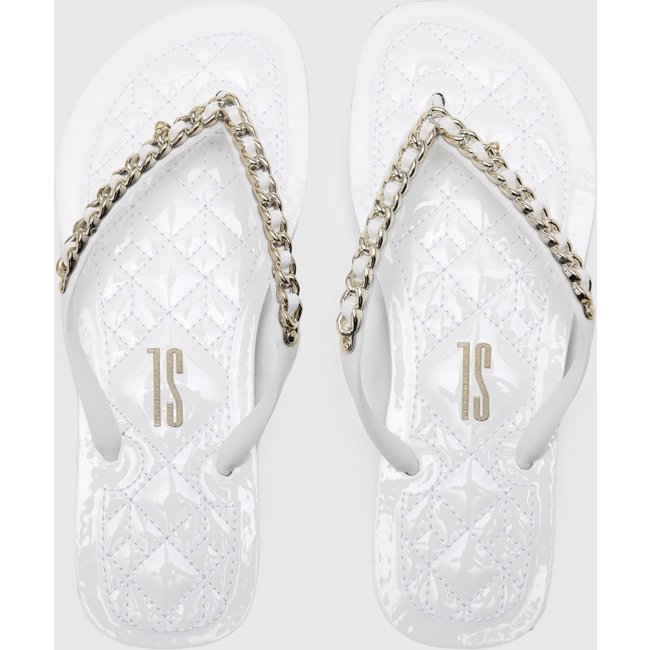 Chinelo Santa Lolla Matelassê Branco