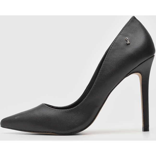 Scarpin Feminino Santa Lolla Bico Fino Salto Alto Preto