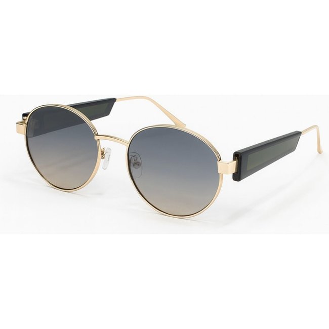 Óculos de Sol Dourado Lente Fumê Degradê