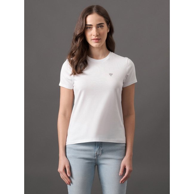 Camiseta Manga Curta Logo Ômega Calvin Klein Jeans - Branco Calvin Klein Jeans