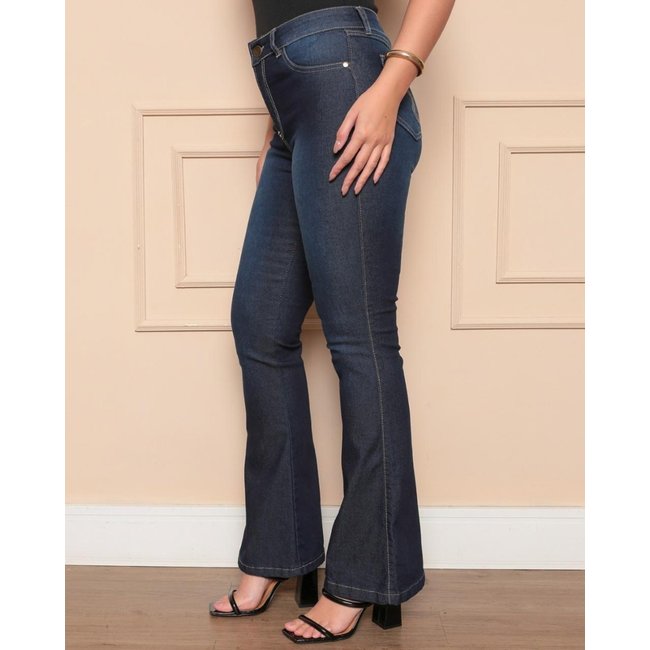 Calça Jeans Flare Feminina Avec Sofisticada
