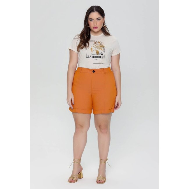 SHORTS CHAMBRAY MAIS GATA RUST Gatabakana
