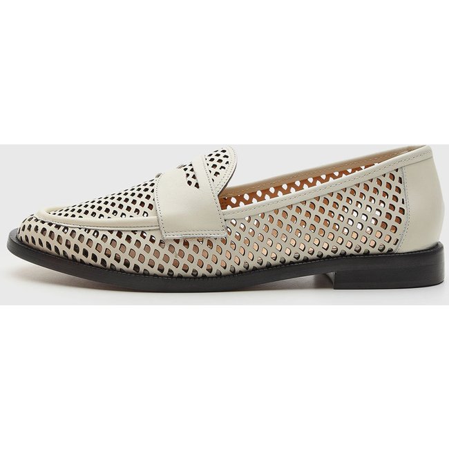 Mocassim Feminino Luiza Barcelos Vazado Off-White