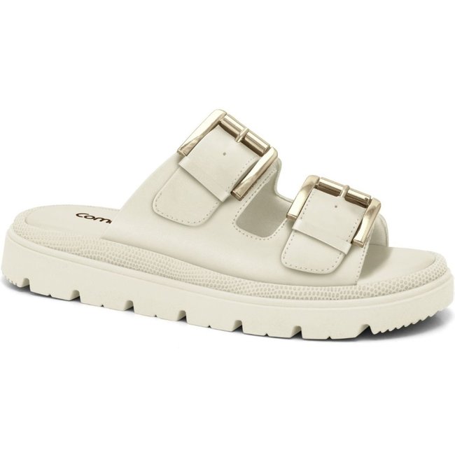 Chinelo Feminino Creme Comfortflex Flatform 2446402-17
