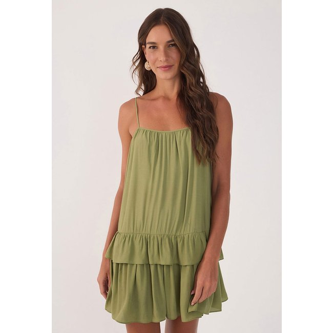 Vestido Dress To Curto Babado Verde