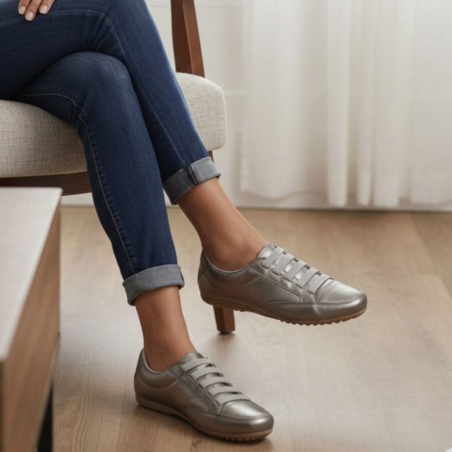 Tênis Feminino Bronze Metalizado Romeu e Julieta Shoes