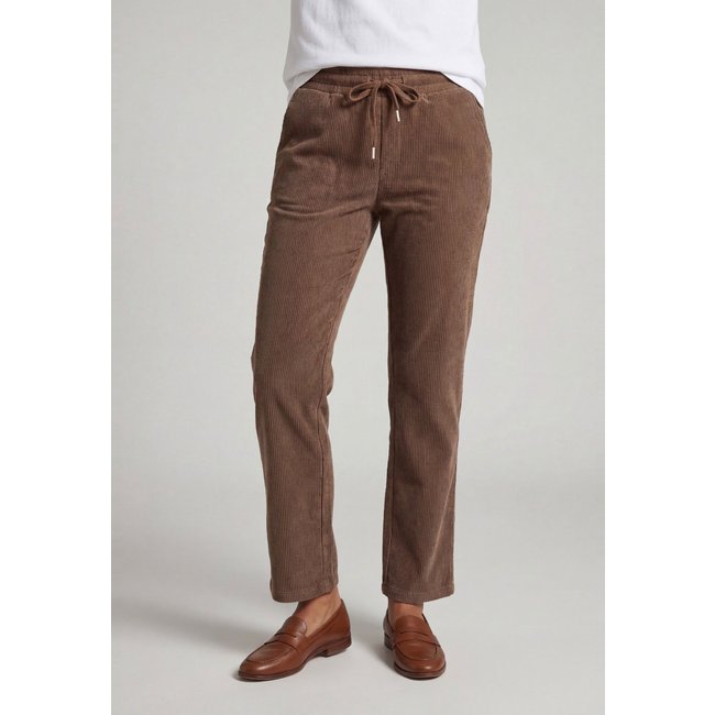 Calça Feminina Facinelli Veludo Cotele Marrom