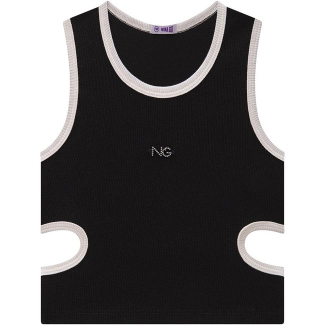 Cropped Regata Menina Preto NIna GO 10 Preto