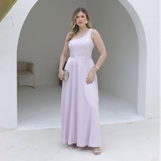 Vestido De Festa Auston Grega Roxo