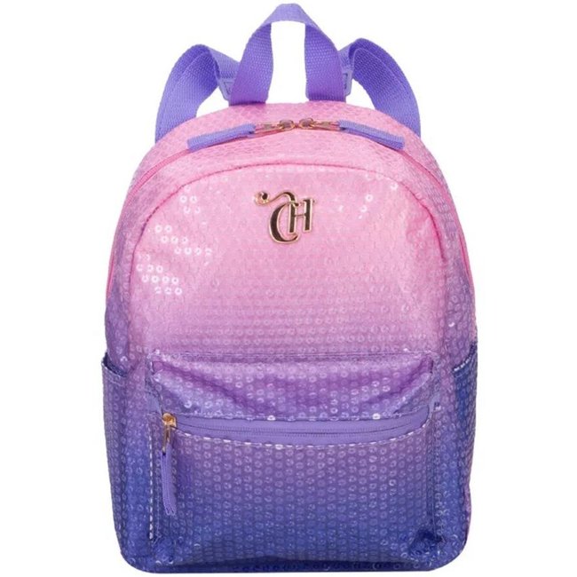 Infantil - Mini Mochila Sestini Capricho Paetê Rosa Lilás