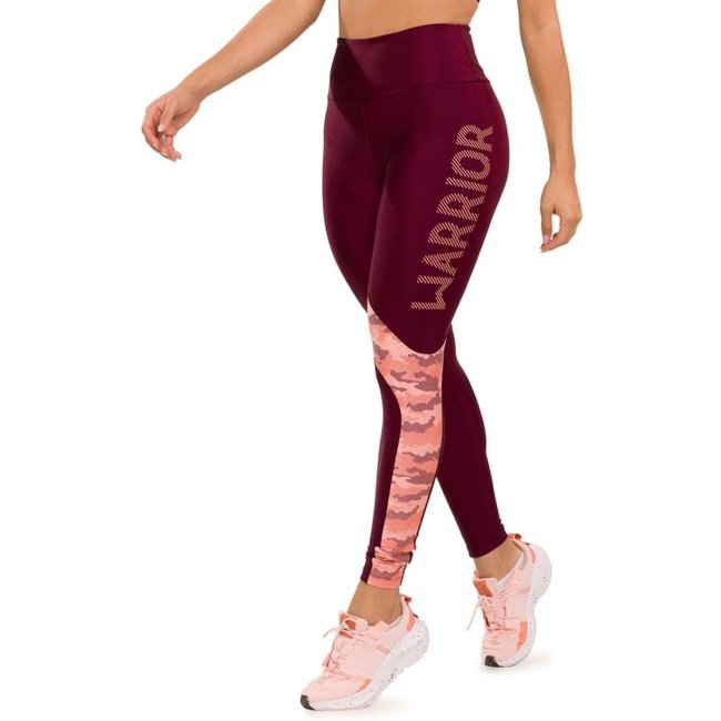 Legging Warrior Platinado Com Estampa Emborrachada Donna Carioca