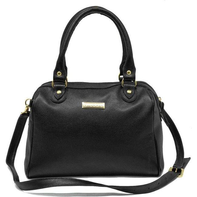 Bolsa Feminina Couro Floater Alça Removível Caramelo Único Preto