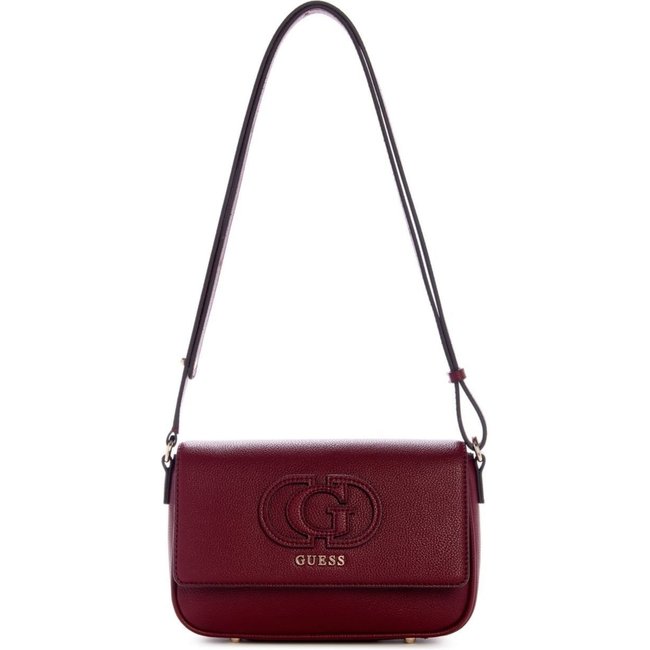 Bolsa Guess Isola Convertible Xbody Flap Vinho