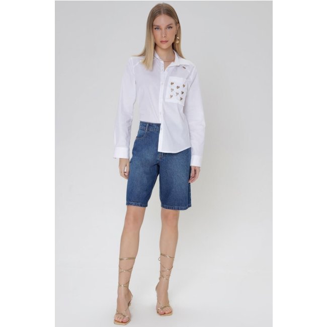 BERMUDA JEANS 25 GOLD UNICA Gatabakana