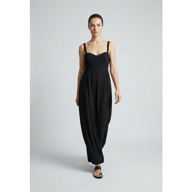 Vestido Feminino Colcci Detalhe Linho Preto