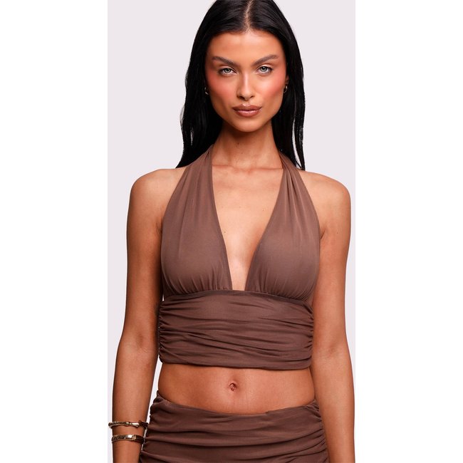 blusa em tule marrom goddess Mundo Lolita