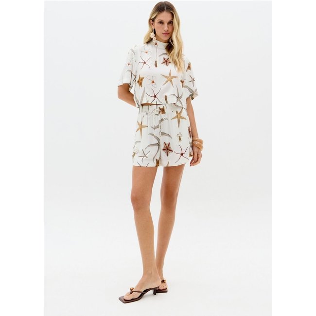Short Estampado Boxer Cintura Alta Lança Perfume