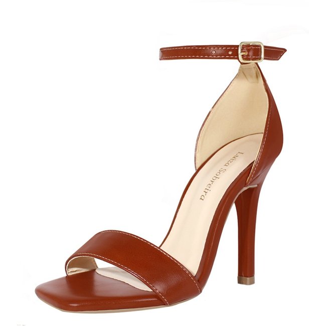 Sandália Salto Alto Fino 12 cm Luiza Sobreira Whisky Mod. 2261