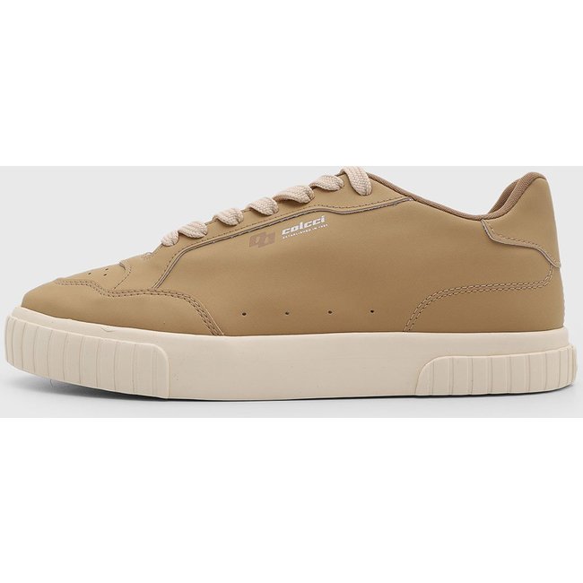 Tênis Feminino Colcci Cano Baixo Com Cadarço Bege