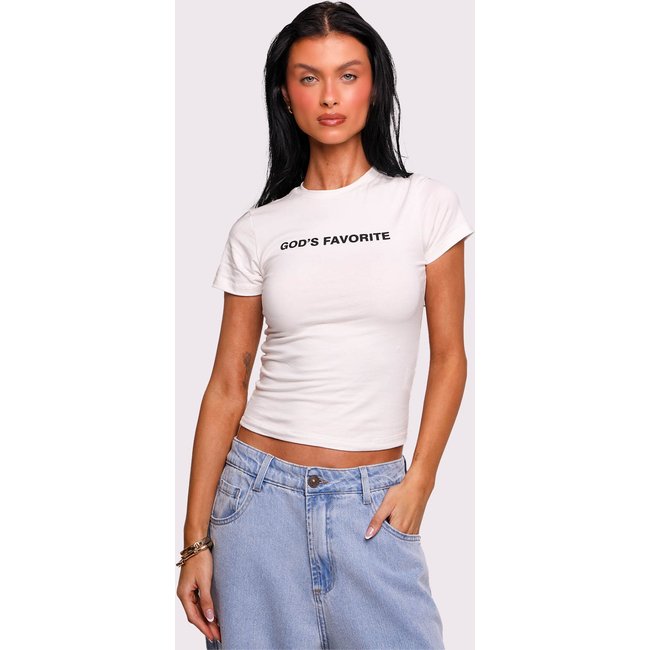 baby tee god's favorite Off White Mundo Lolita