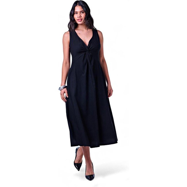 Vestido Feminino Longo Preto Incolor