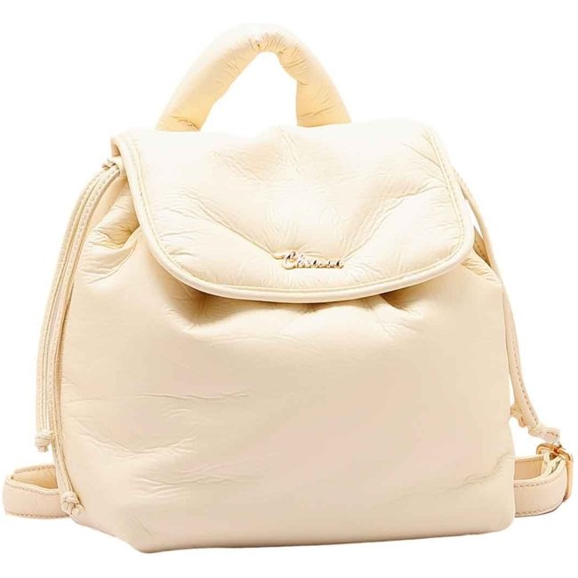 Mochila Feminina Chenson Original Puffer Costas Bege 8484994